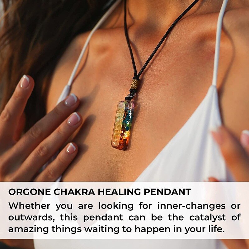 Retro Reiki Healing Energy Crystal Pendant - Natural Stone Necklace for Yoga, Meditation & Spiritual Balance | Chakra Alignment Jewelry Gift