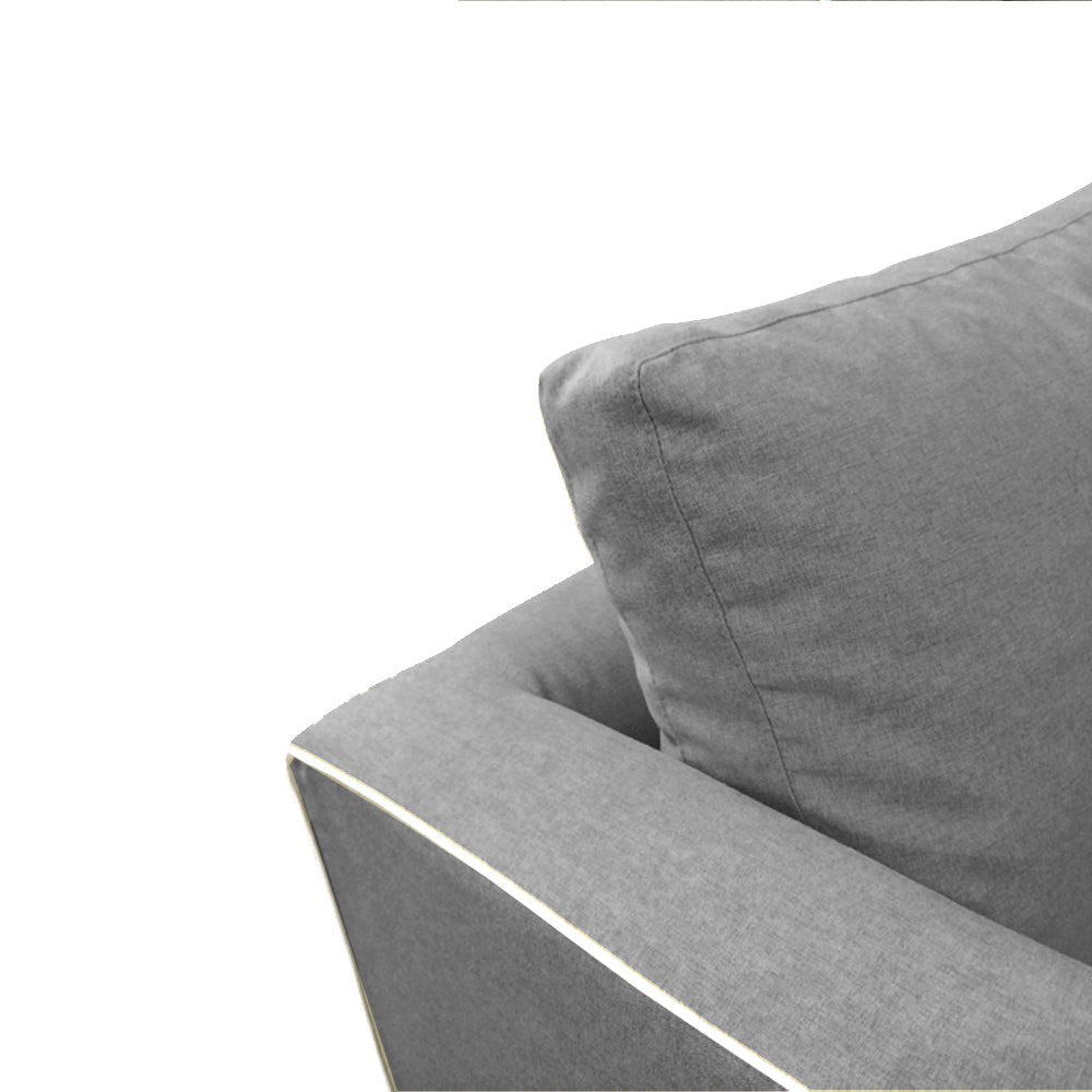 Lexus 2.5 Seater Sofa - Modern Fabric Living Room Couch for Small Spaces, Apartments & Studios | Comfortable Compact Loveseat for Relaxing, Watching TV & Hosting Guests