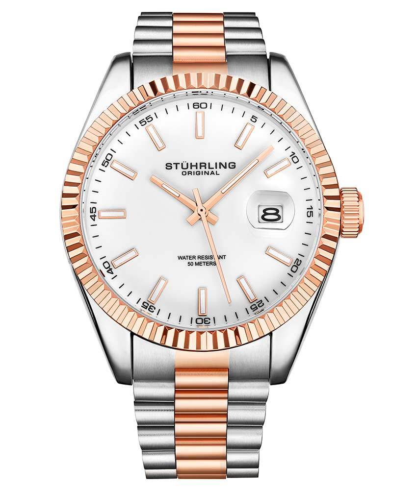 White Dial/Silver Case/Two Tone Gold Bracelet