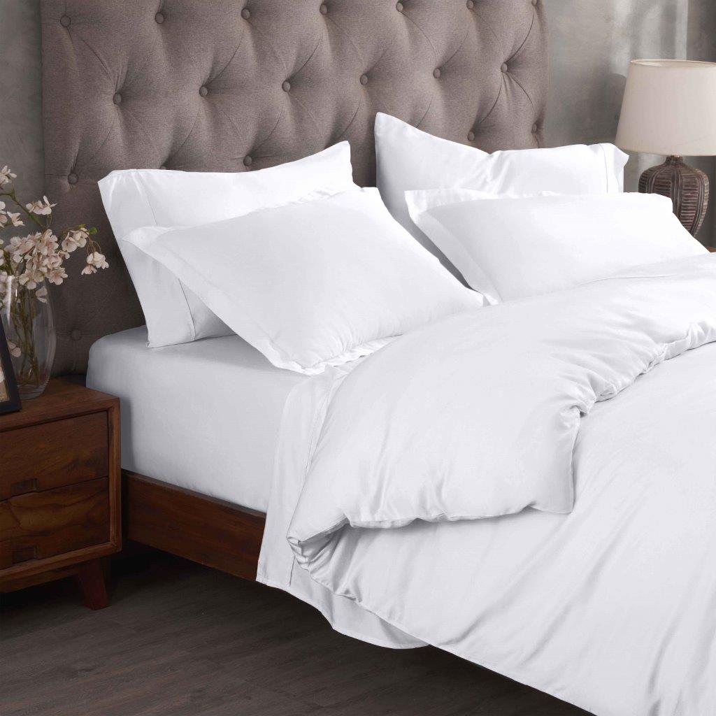 Premium 100% Egyptian Cotton Duvet Cover Set - 300 Thread Count, Breathable & Soft Bedding for All Seasons - Perfect for Master Bedroom, Guest Room & Luxury Hotels