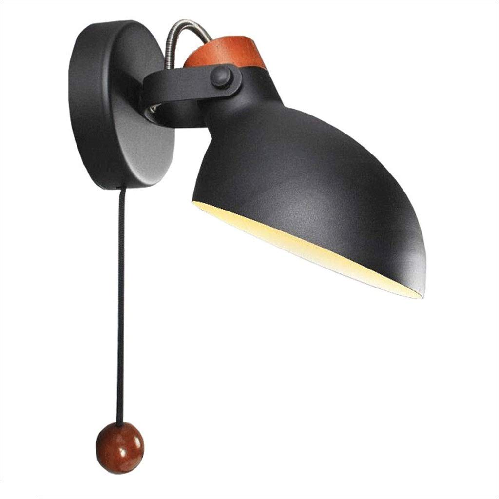 MGWYE Industrial Swing Arm Wall Lamp with On/Off Switch - Plug-in Wall Sconce for Bedroom, Bedside Reading Light, Home Office Lighting - Black (Perfect for Night Reading & Workspace Task Lighting)