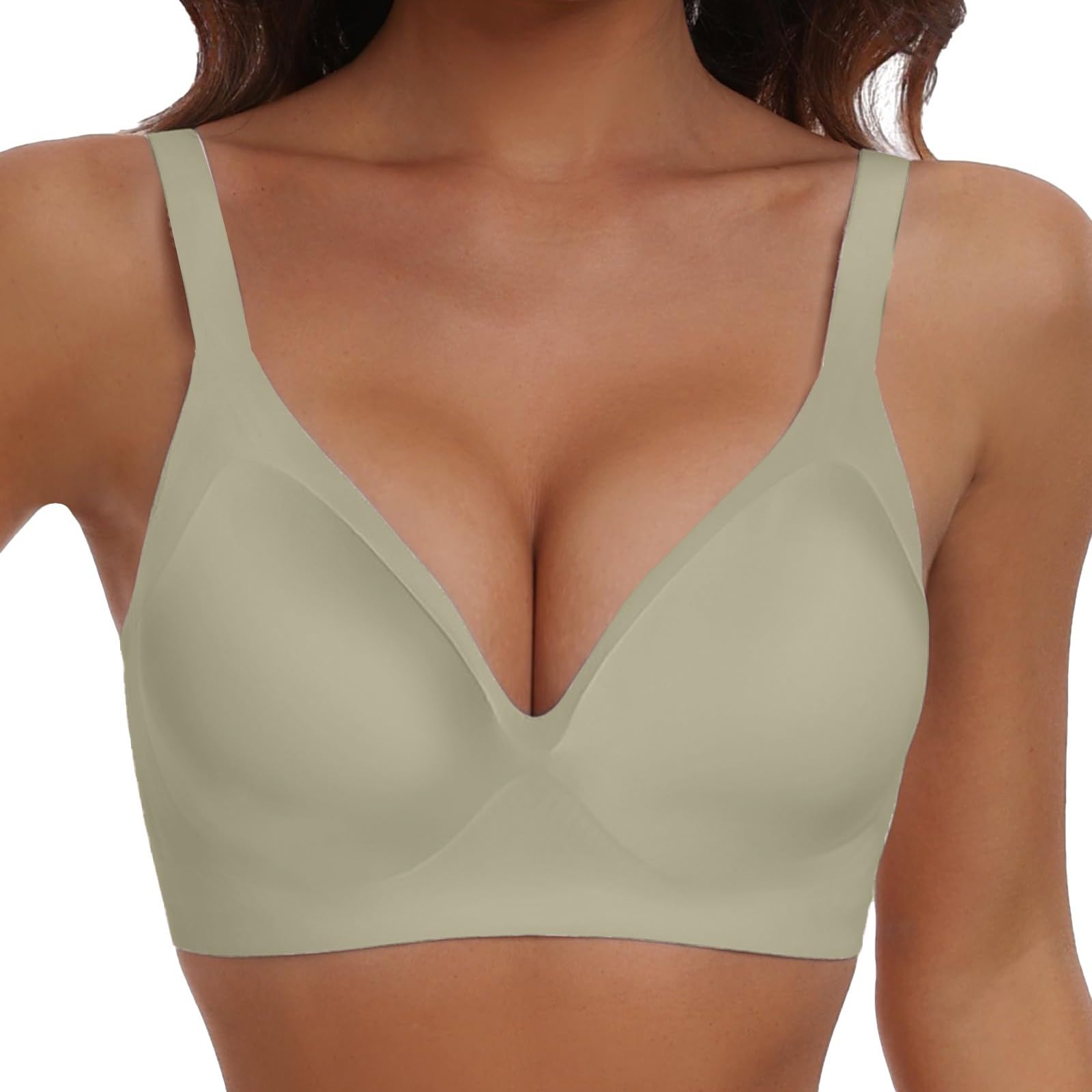 Women's Seamless Wireless Bra - Comfortable Push Up Bralette with Full Coverage for Sports & Everyday Wear | No Underwire Strapless Design for Active Lifestyles