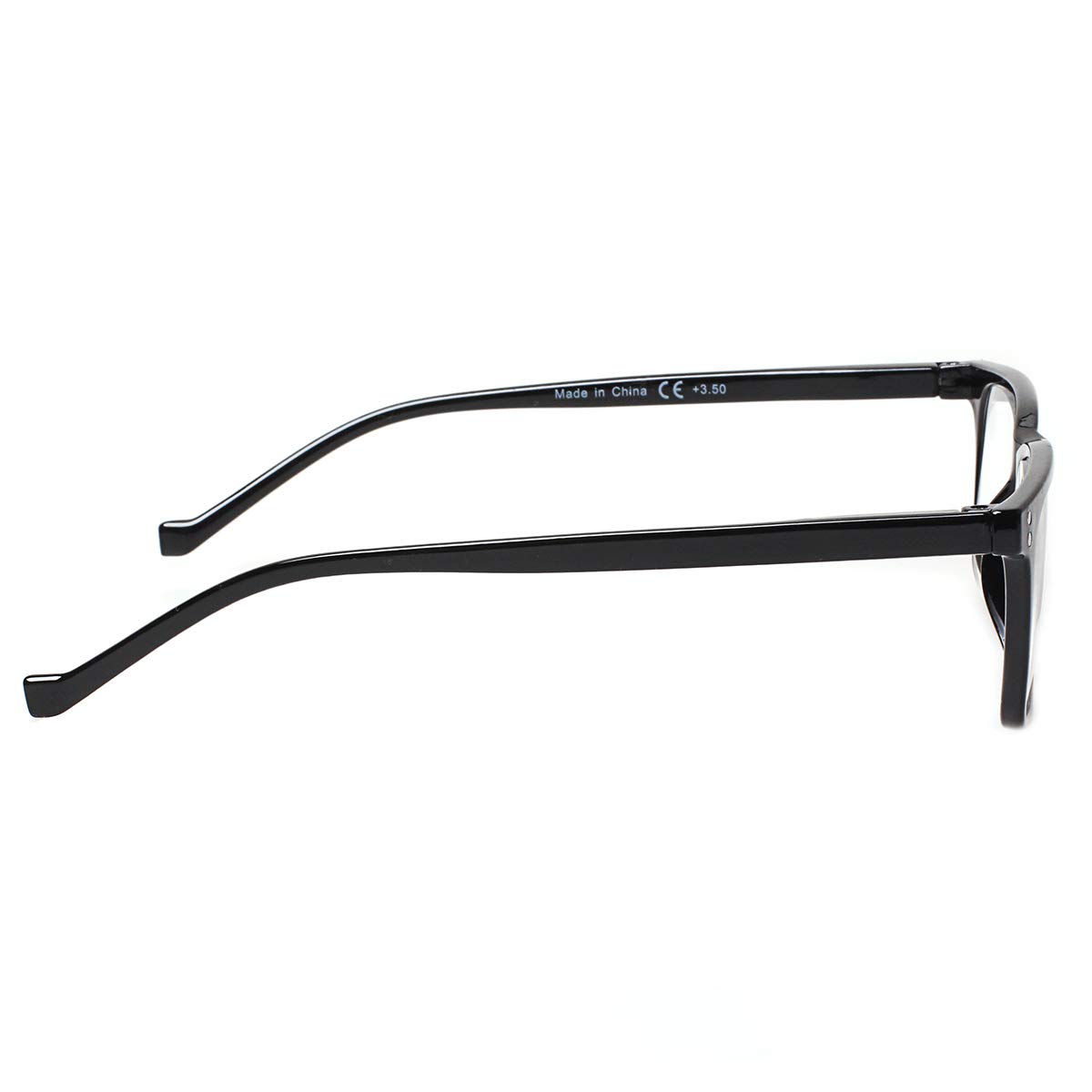 JOSCHOO 5 Pack Reading Glasses for Men & Women - Spring Hinges, Comfortable Lightweight Readers (1.25 Magnification, Black) - Perfect for Reading Books, Crafts & Computer Work