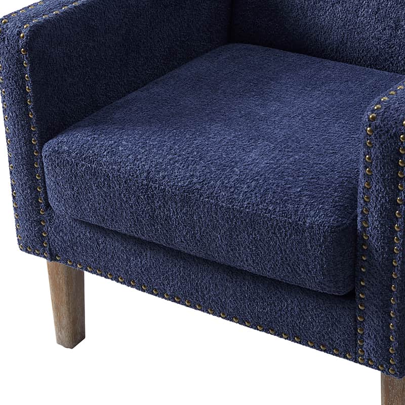 Solid Wood Frame Armchair - Modern & Durable Wooden Chair for Living Room, Dining Room, Office - Comfortable & Stylish Home Furniture