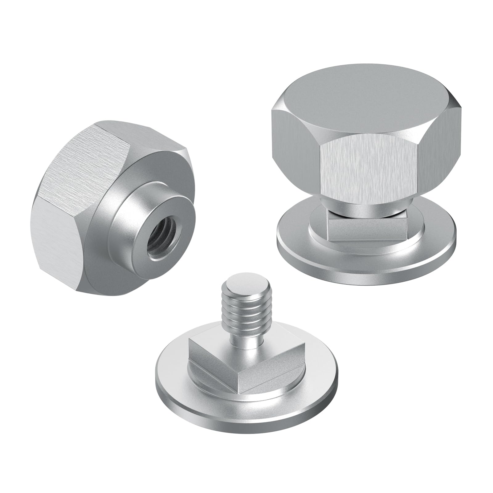 3Mirrors Welding Helmet Fasteners & Headgear Replacement Parts - 1 Pair Hex Screws for Pipeliner Flip Hood Aluminum | Perfect for Welding Hood Repairs & Maintenance