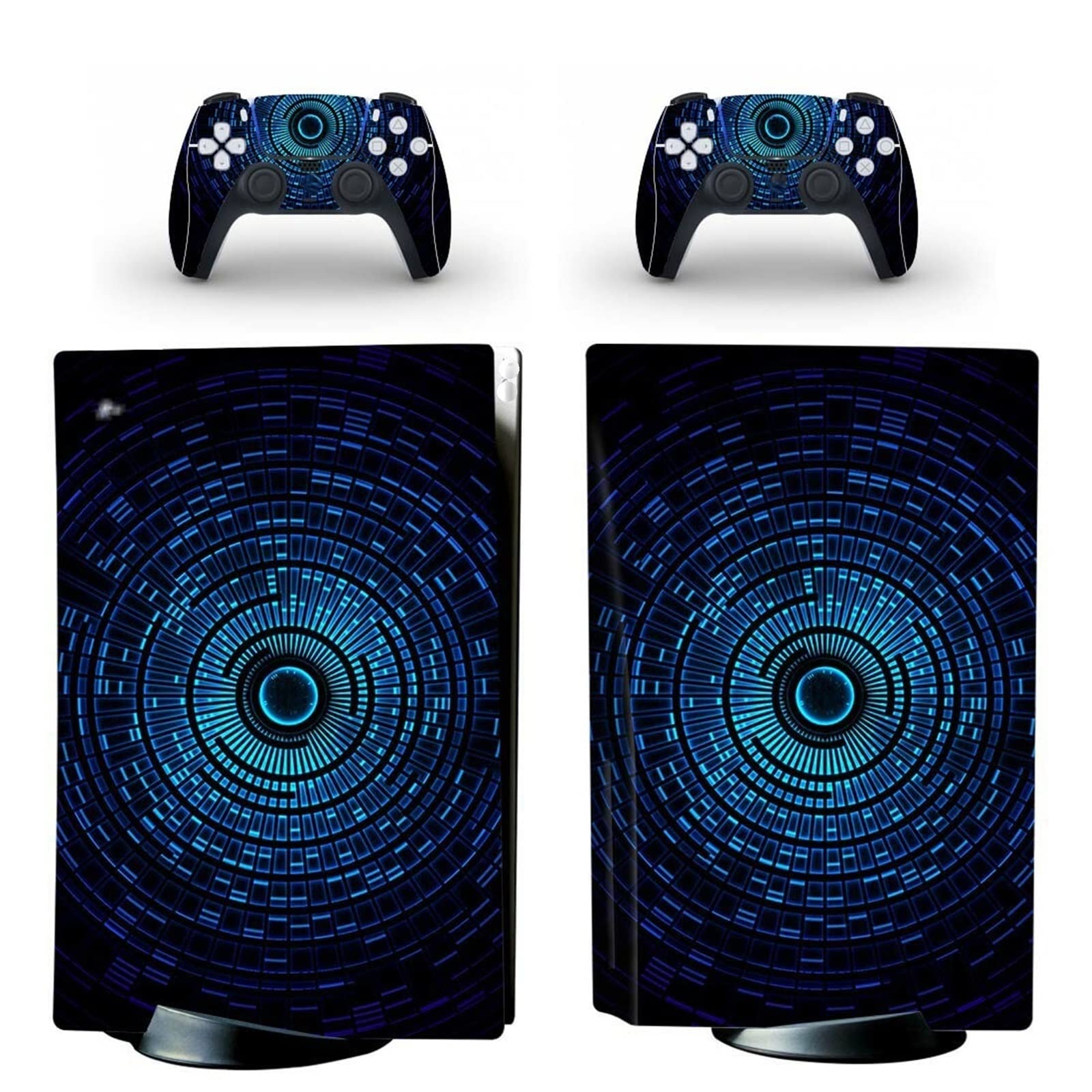 Anime Vinyl Skin Wrap for PS5 Disk Edition Console & 2 Controllers - Bubble-Free, Durable, Scratch-Resistant - Perfect for Gaming Setup & Anime Lovers