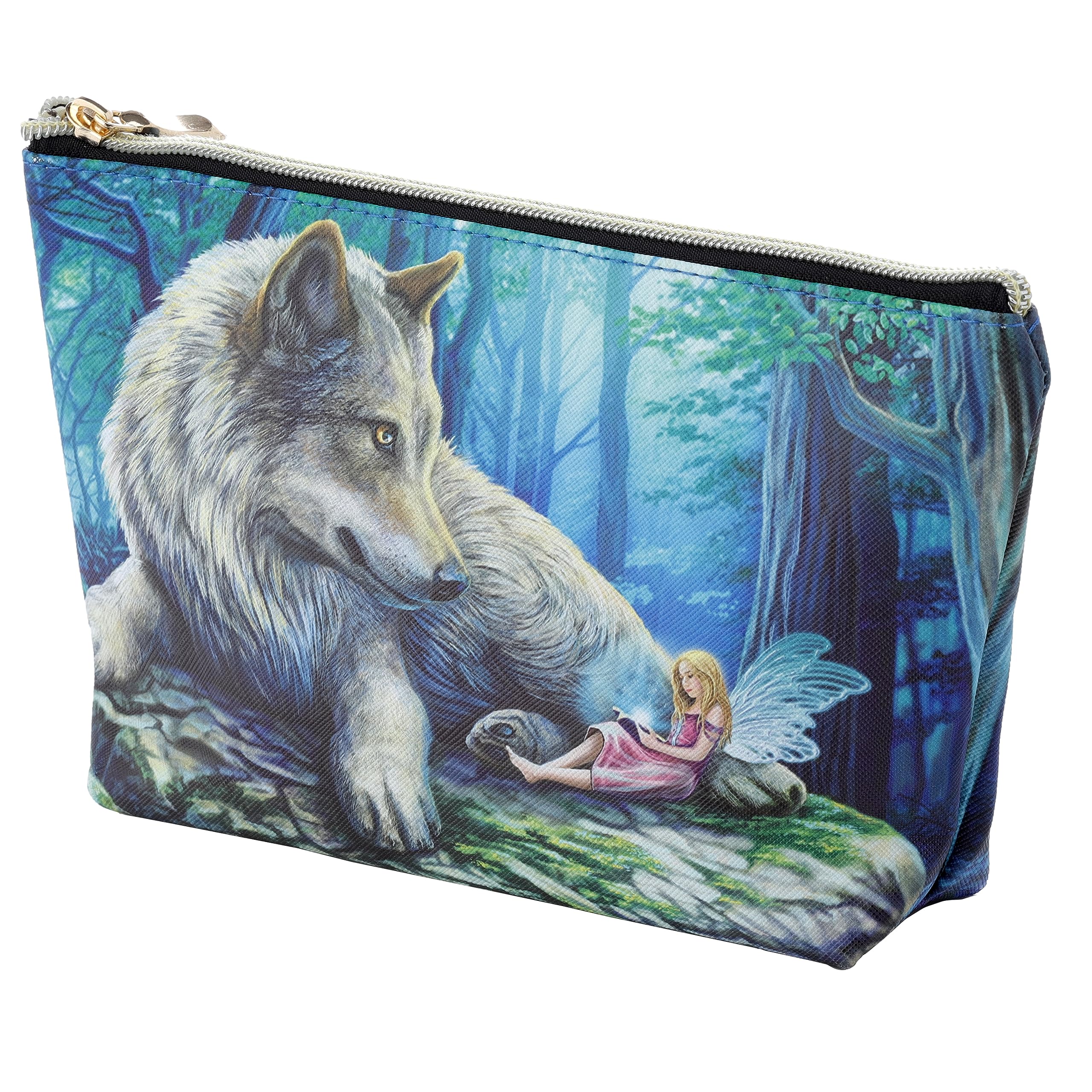 Puckator Lisa Parker Fairy Stories Medium PVC Toiletry Makeup Wash Bag - Waterproof Cosmetic Travel Organizer for Women & Men - Kids Travel Toiletries Case - Perfect for Vacation, Gym, Camping & Daily Use