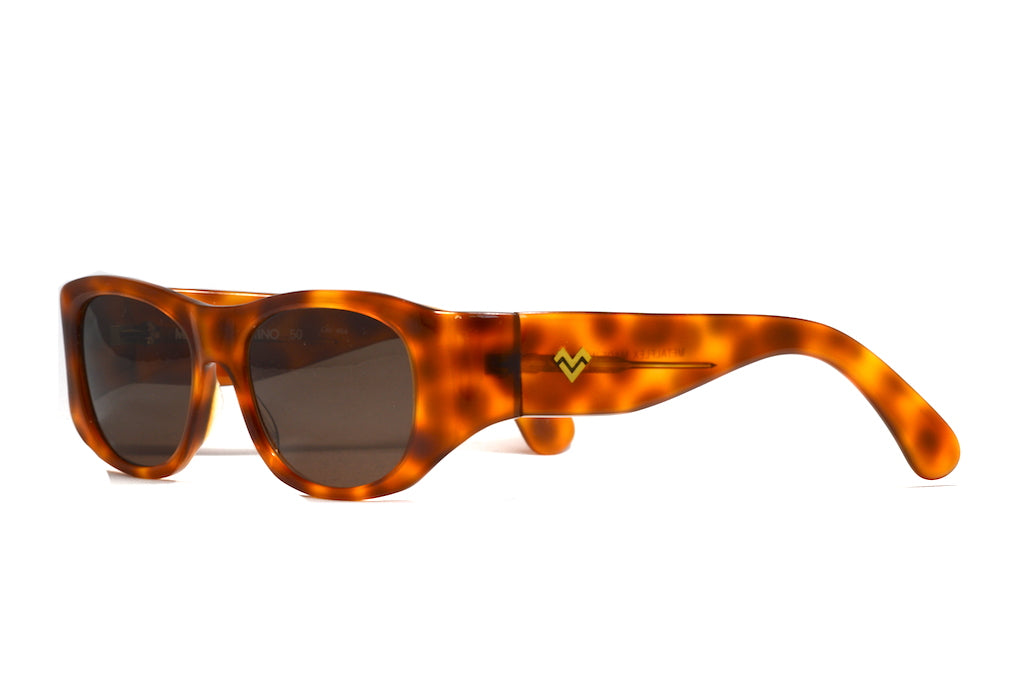 Mario Valentino 50mm Classic Retro Sunglasses for Men & Women - UV400 Protection, Polarized Lenses - Perfect for Driving, Beach, and Outdoor Activities