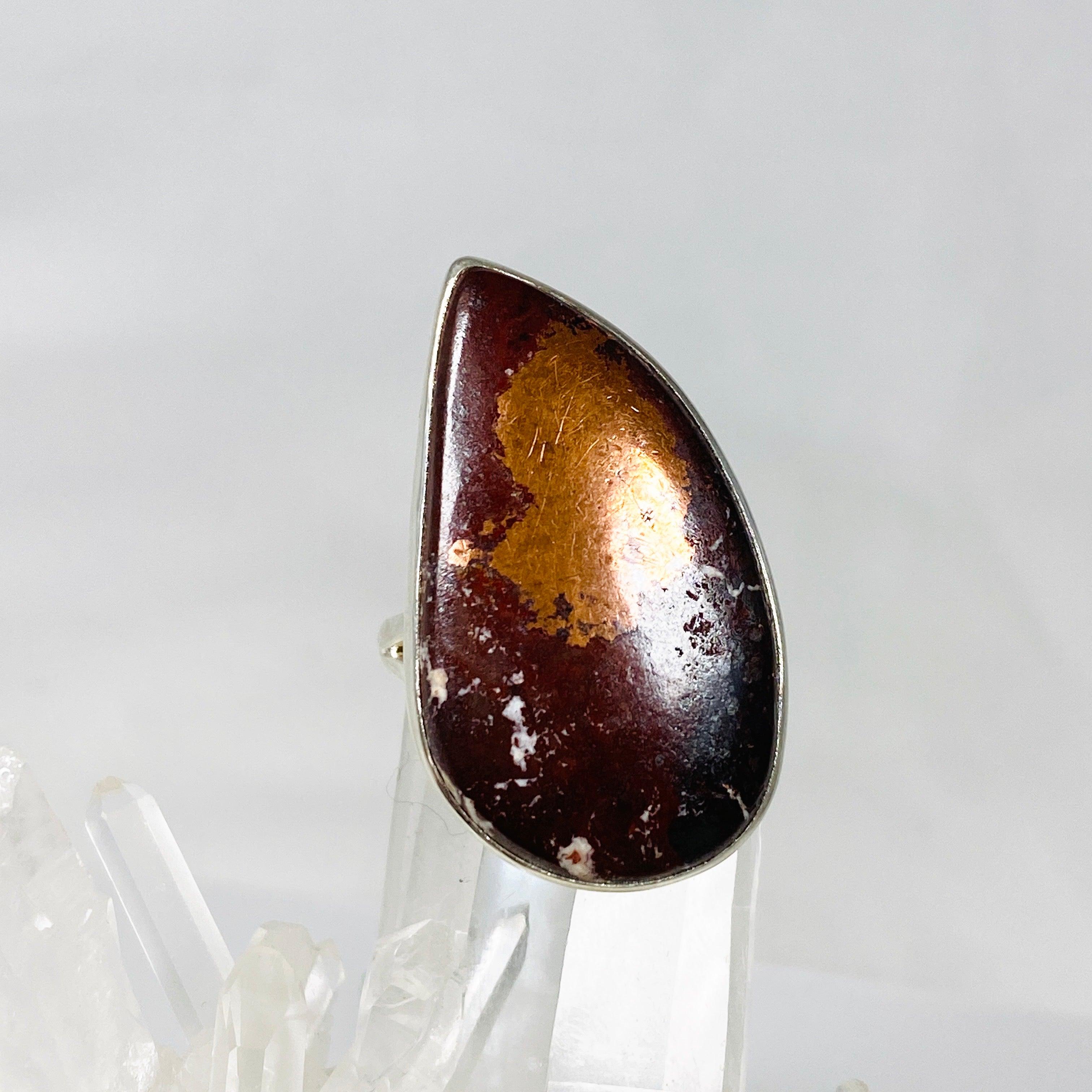 Copperite Teardrop Ring - Sterling Silver 925 (KRGJ3041) | Elegant Dainty Jewelry for Women, Perfect for Weddings, Parties & Everyday Wear