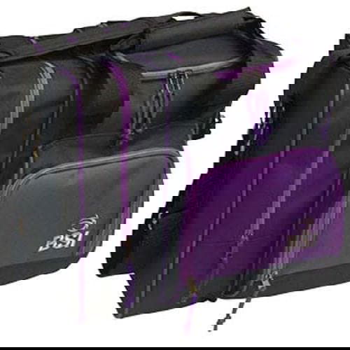 Premium BSI Deluxe Single Tote Bowling Bag - Purple & Black for Men & Women | Perfect for Bowling Leagues, Tournaments & Practice Sessions