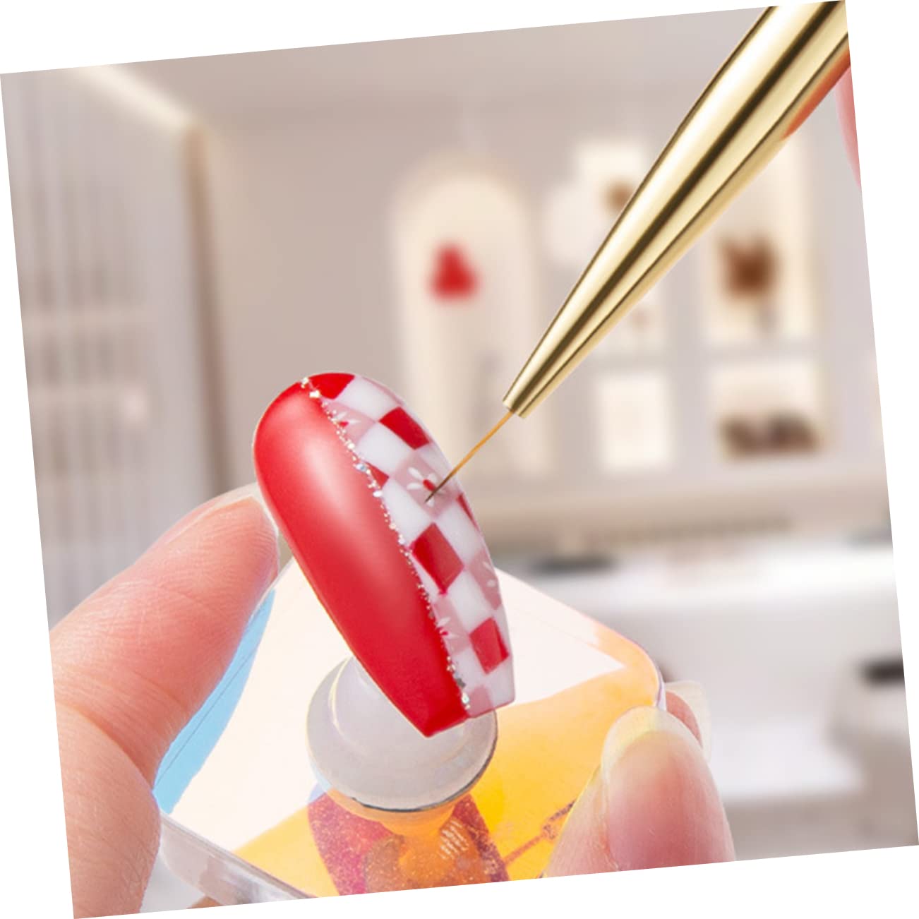 12 Pcs Professional Nail Art Liner Brush Set - Nail Design Manicure Tools with Nylon Wool Tips for Salon & Home Use - Perfect for Gel, Acrylic & DIY Nail Art