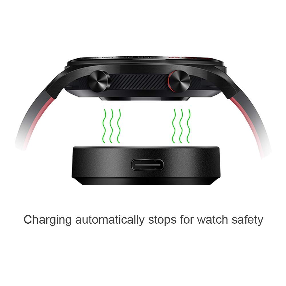 Austuo 2-Pack Replacement Charger Dock for Huawei GT/Honor Magic/Dream/GT 2 Watch - Portable USB Charging Cable & Cradle for Smartwatch (Black) - Perfect for Home, Office & Travel Charging