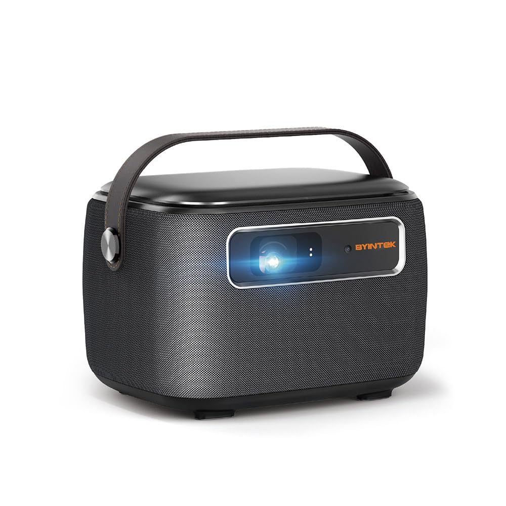 BYINTEK R20 Max Mini Projector - Smart WiFi DLP Projector with Android 11.0 | 15600mAh Battery | 3D Support | Portable Home Theater for Movies, Teaching & Outdoor Entertainment