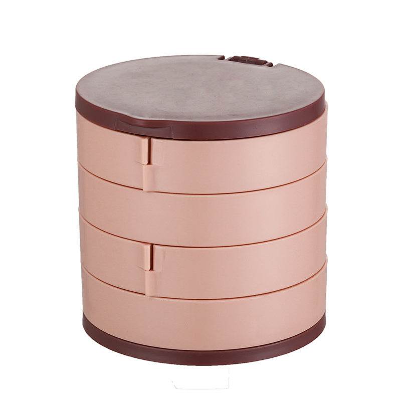 Rotating Jewelry Box Organizer - 4 Tier Spinning Storage Case for Rings, Necklaces & Earrings | Perfect for Bedroom Vanity, Travel & Gift Giving