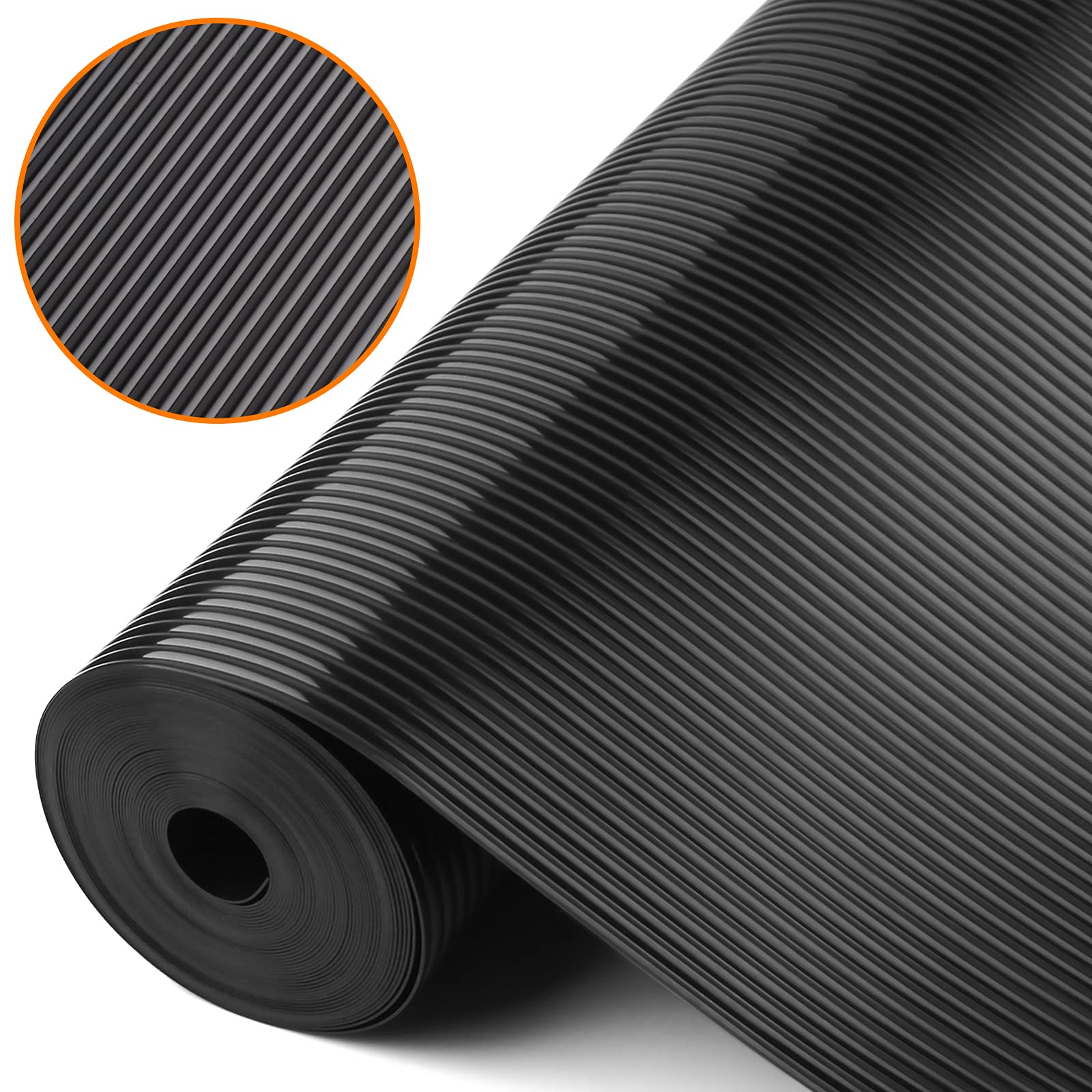 Non-Adhesive EVA Shelf Liners for Kitchen Cabinets, Drawers, Refrigerators & Desks - Washable Cabinet Mats (23.6
