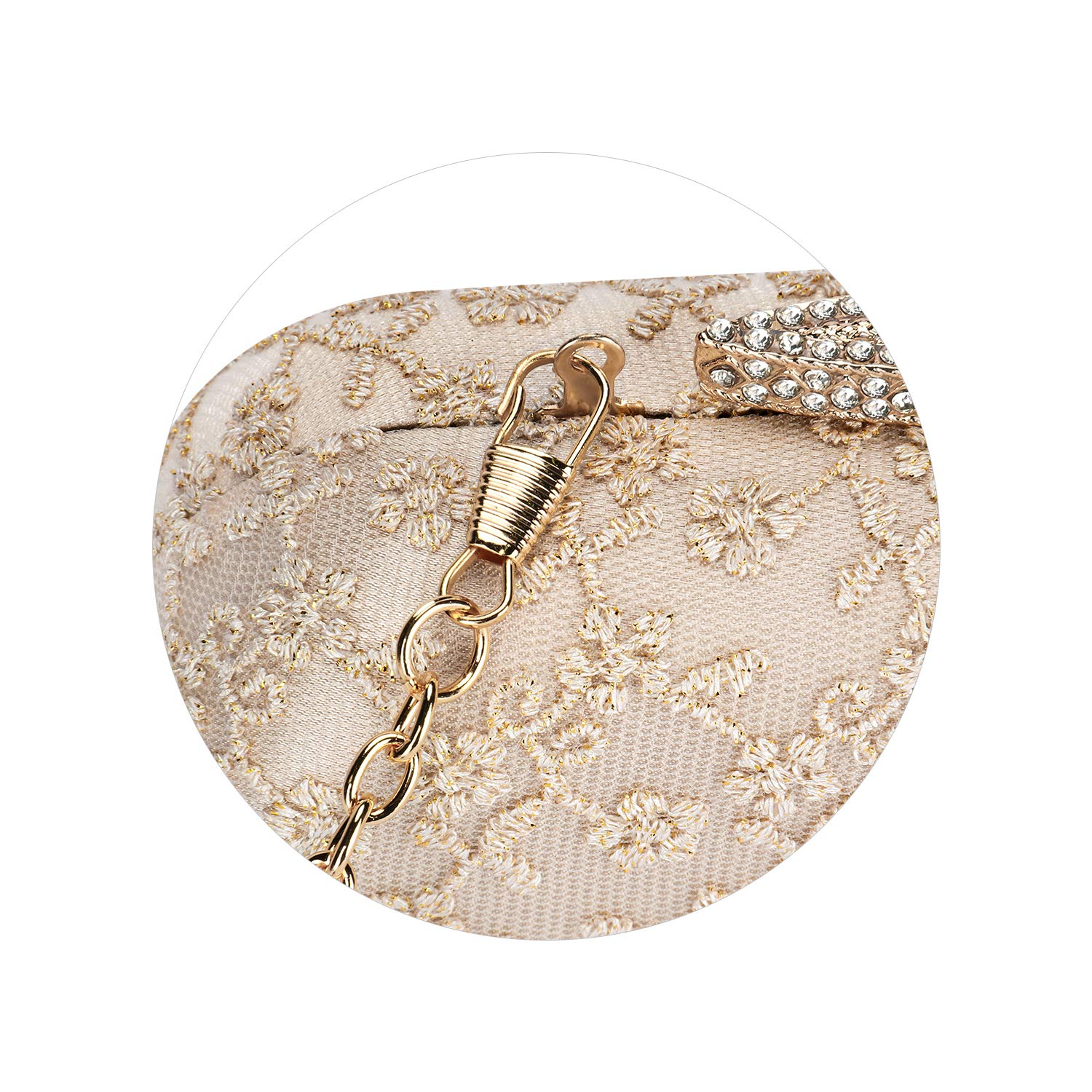 Elegant Lace Satin Wedding Clutch Purse for Women - Perfect for Bridal, Evening Parties & Special Occasions