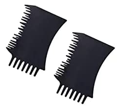 KYNA Hair Fiber Optimizer Comb - Pre Hairline Fiber Comb for Hair Building Fibers (Men & Women) - 2-Piece Set - Perfect for Thinning Hair & Instant Volume Boost