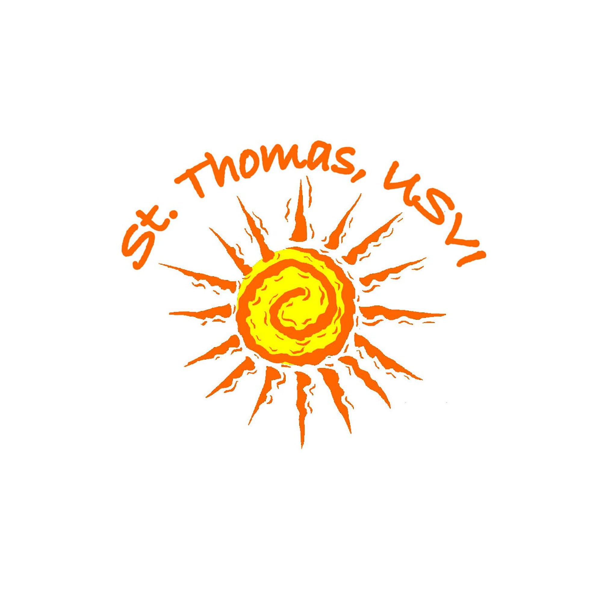 St. Thomas USVI Oval Car Bumper Sticker - Waterproof Vinyl Decal for Cars, Laptops, Windows | Perfect for Travel Enthusiasts & Island Lovers