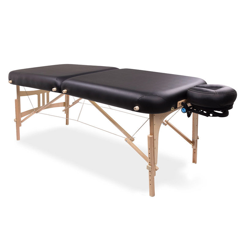 Earthlite Pro Endeavor Portable Massage Table Package - Lightweight & Durable Black Massage Bed for Professional & Home Use - Perfect for Therapists, Spas & Relaxation