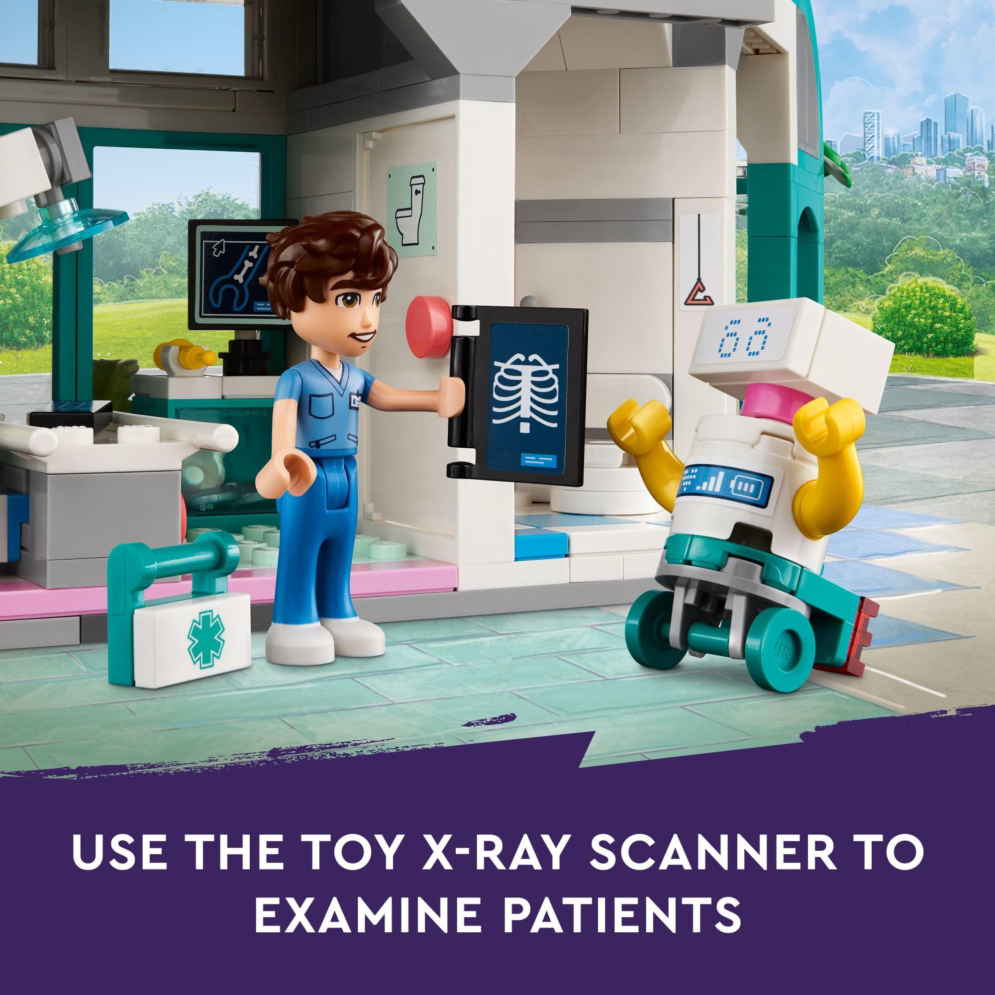 **LEGO Friends Heartlake City Hospital Building Set with Helicopter & Mini-Doll Figures – Creative Toy for Kids Ages 7+ (42621) – Perfect for Pretend Play, Birthday Gifts & STEM Learning**
