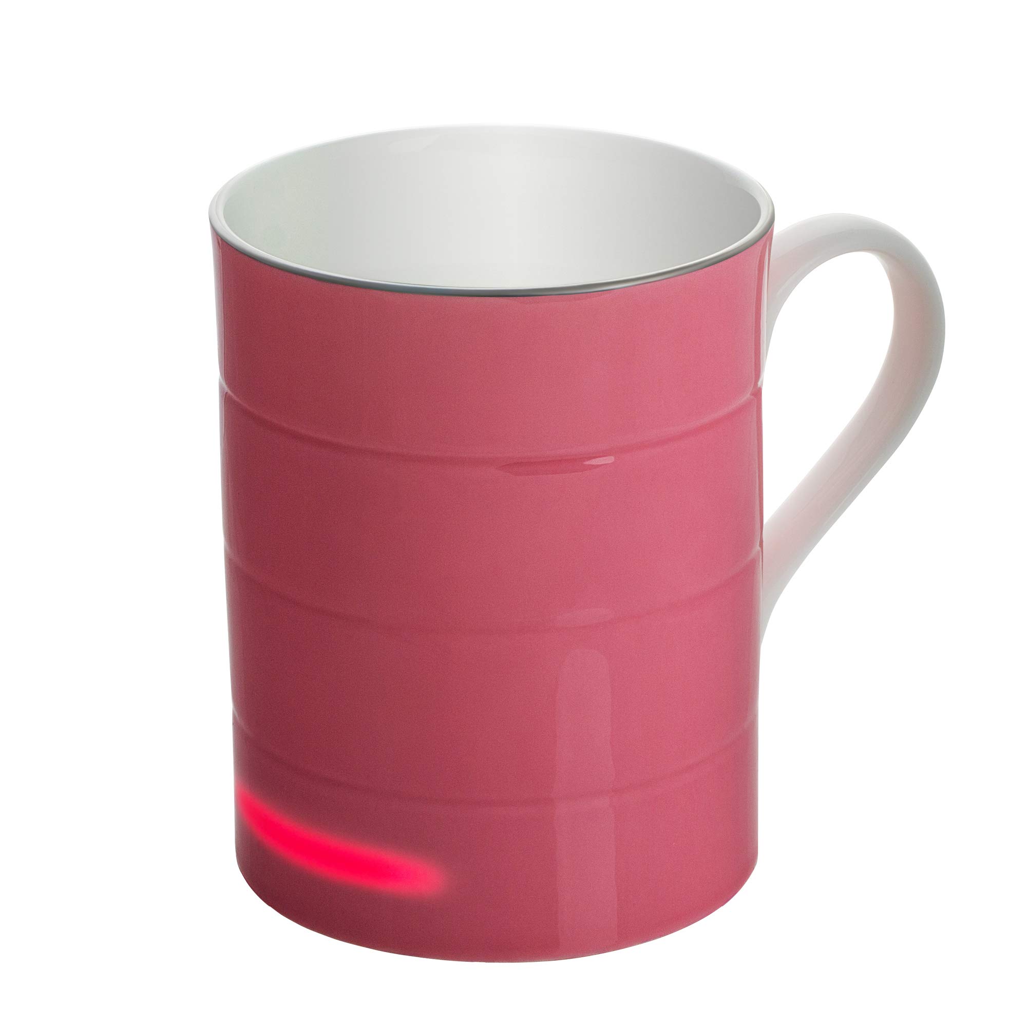 Glowstone Smart Mug – 11oz Fine Bone China Self-Heating Coffee Cup with Wireless Charging | Dishwasher Safe Ceramic Tea Mug | 1-Hour Battery Life | Perfect for Office, Home & Travel Use