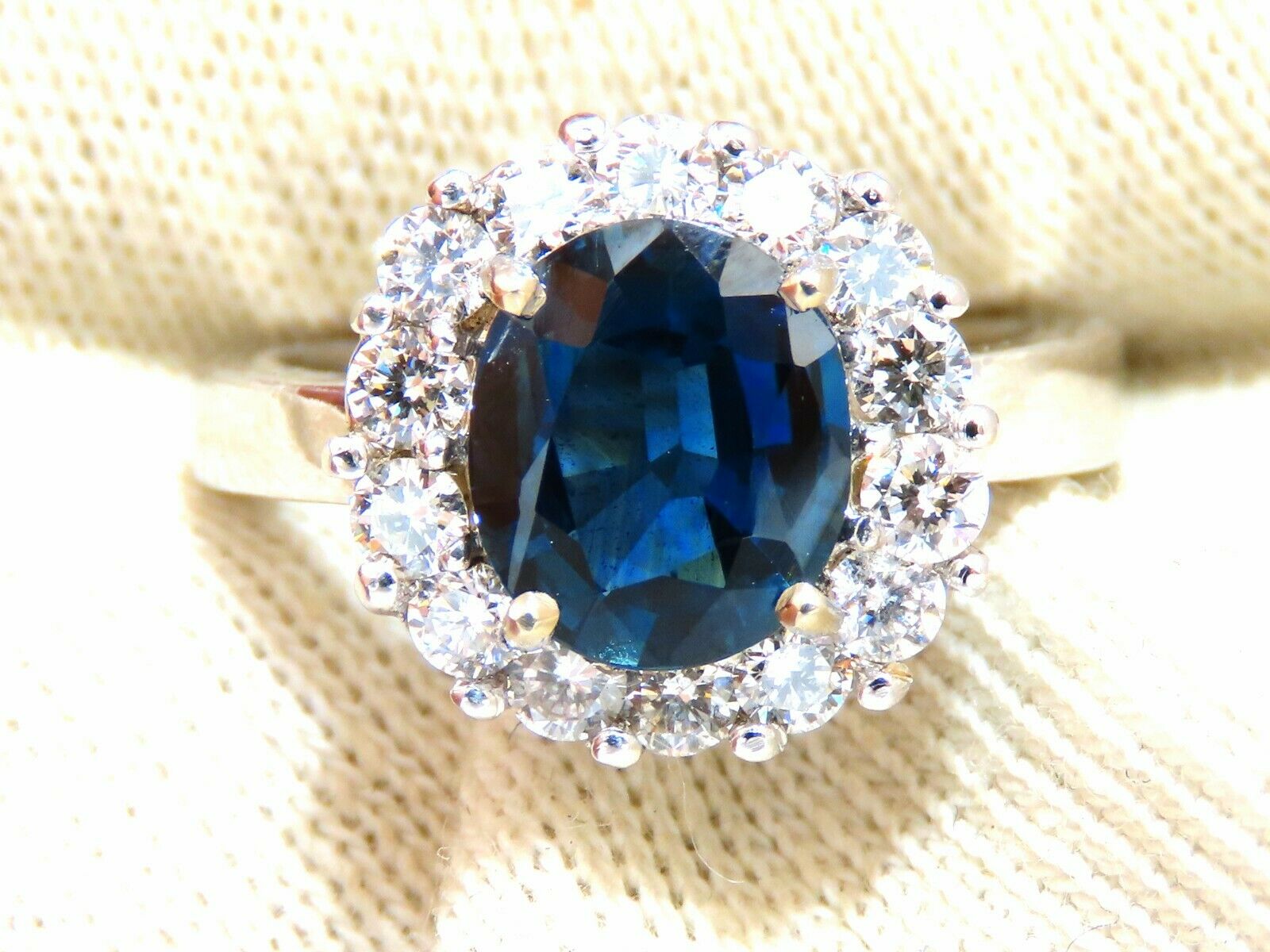 GIA Certified 2.54 Carat Natural Teal Blue Sapphire and Diamond Ring in 14K Gold - Elegant Engagement, Wedding, or Anniversary Jewelry Gift
