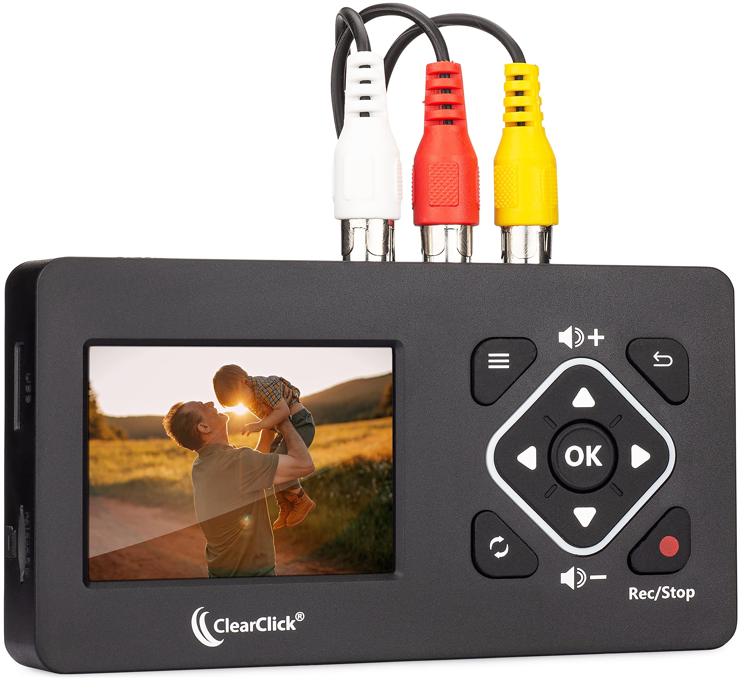 ClearClick Video to Digital Converter 2.0 Mini Edition - Convert VHS Tapes to Digital, Record from VCR, DVD, Hi8, Camcorder & Gaming Systems via RCA/AV - Perfect for Home Movies, Retro Gaming & Video Archiving