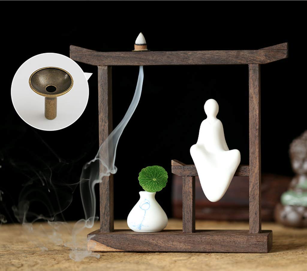 Premium Backflow Incense Burner Holder - 5 Pack Cone Incense Burner Accessories for Aromatherapy, Meditation & Home Decor - Perfect for Relaxation & Spiritual Practices