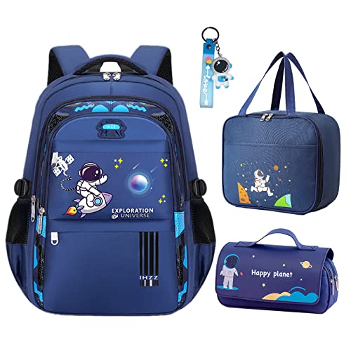 3 PCS-Set Backpack Blue