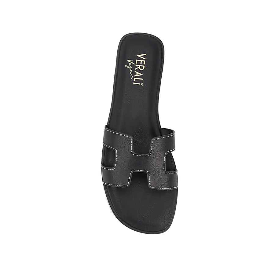 Sandra Casual Slides for Women - Comfortable Black Slide Sandals for Summer, Beach, and Poolside Wear