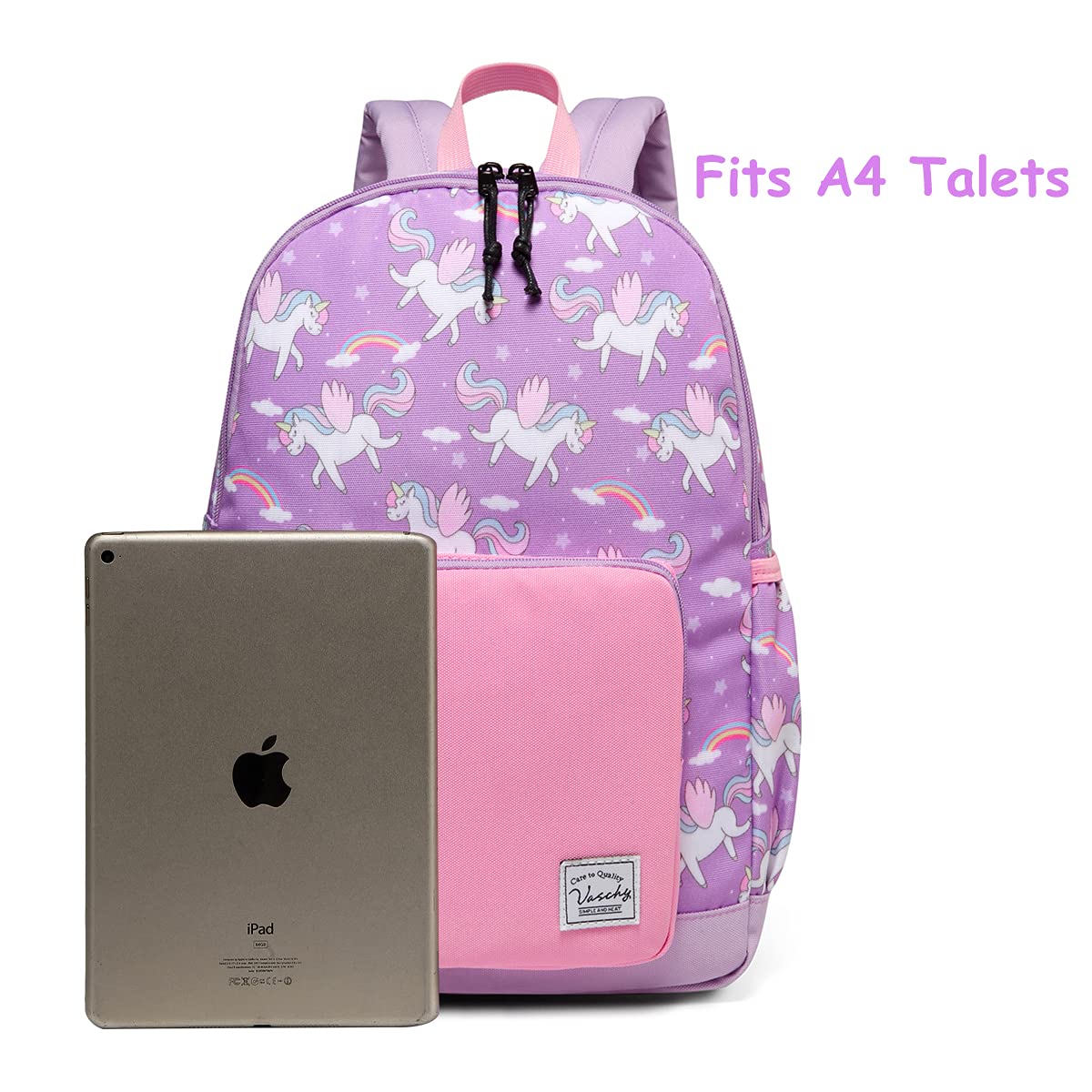 VASCHY Kids Backpacks - Lightweight Waterproof School Backpack for Boys & Girls with Adjustable Chest Strap | Perfect for Preschool, Daycare & Travel