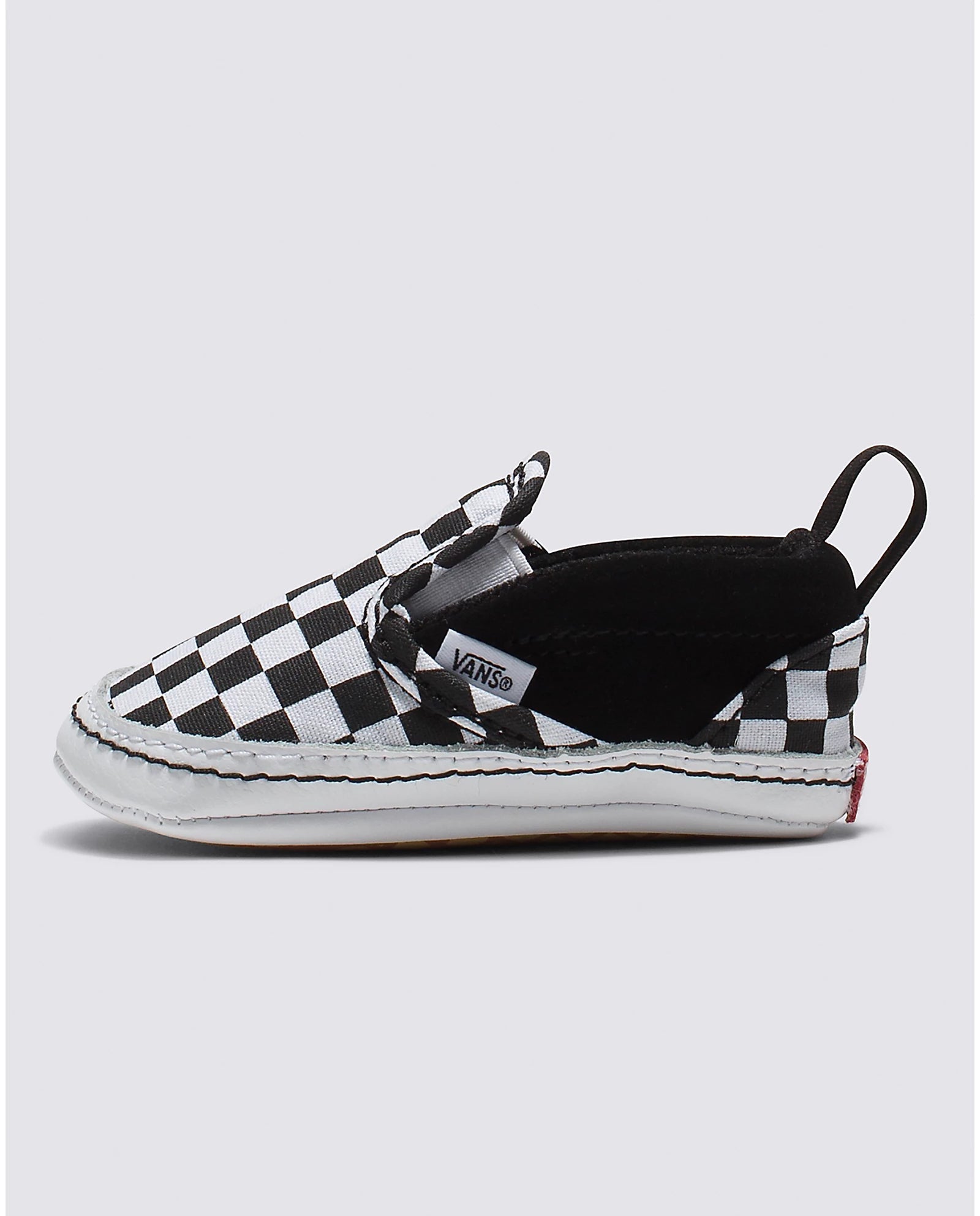 VANS Infant Slip-On V Crib Shoes - Black & White Checkerboard Pattern - Soft & Comfortable Baby Shoes for Newborns & Toddlers - Perfect for Everyday Wear, Playtime & Special Occasions