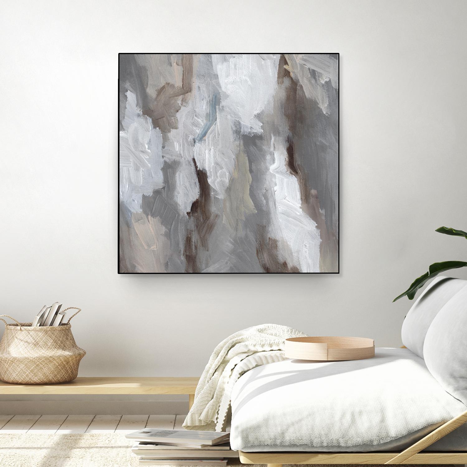Cloudy Shapes I - Unique Abstract Wall Art Decor for Modern Home & Office - Perfect for Living Room, Bedroom, or Workspace
