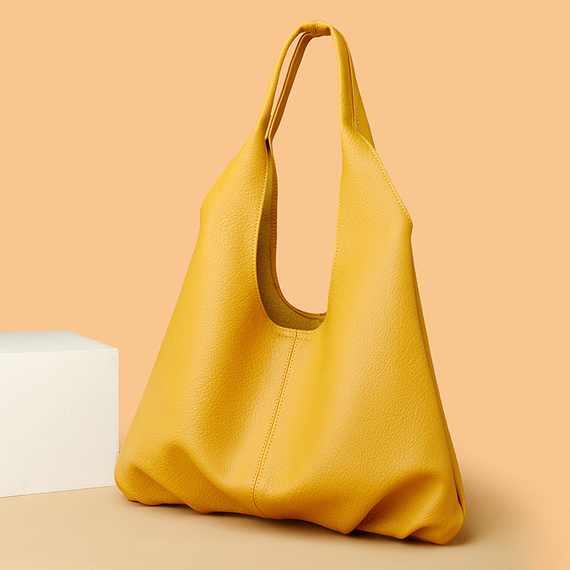 Stylish Ins Design Underarm Bags for Women - Large Capacity Solid Color Shoulder Bag | Perfect for Parties, Travel & Everyday Use