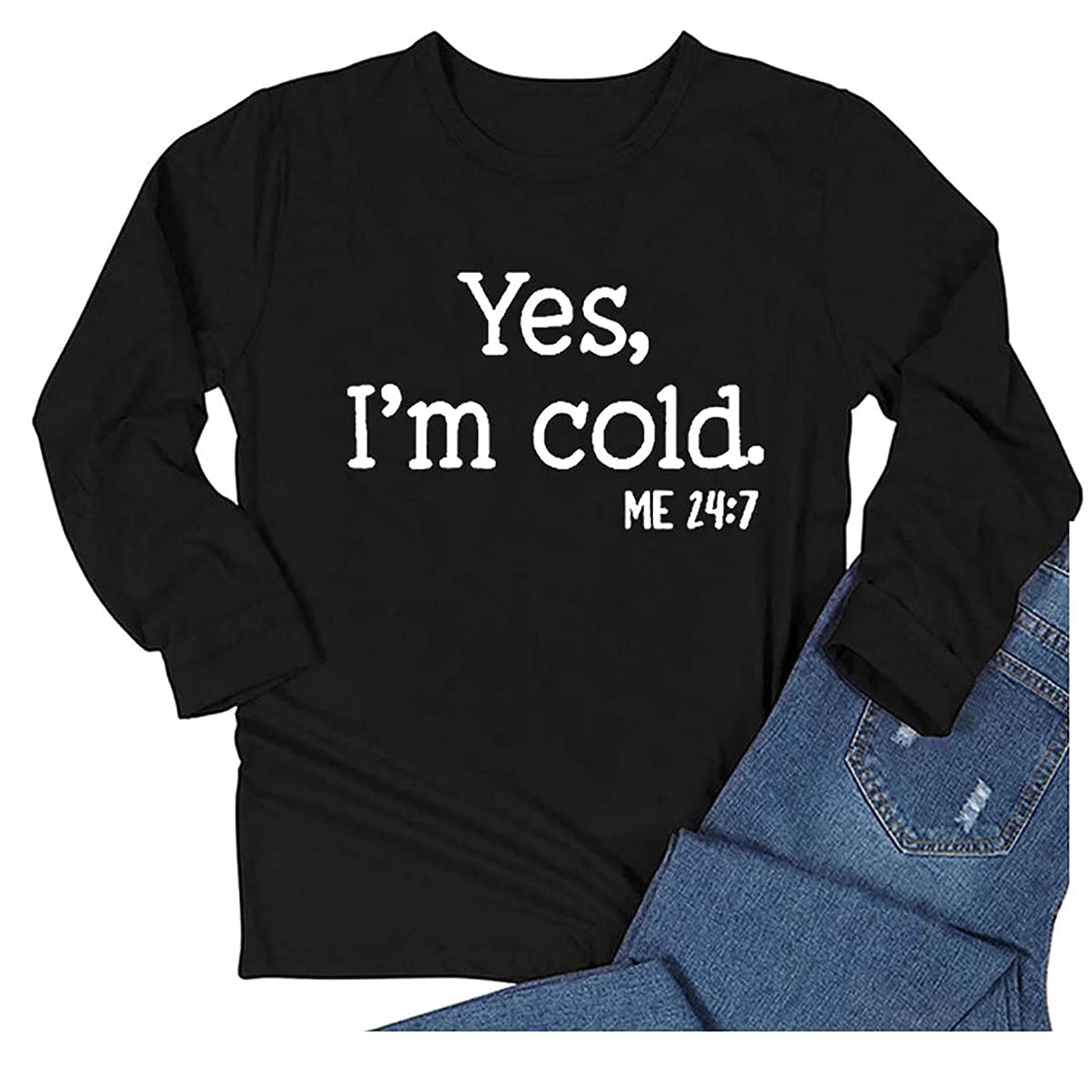 Women's Crewneck Sweatshirt - Fall Fashion Long Sleeve Pullover - Trendy Casual & Dressy Tops for Youth - Perfect for Everyday Wear, Outings & Layering in Cool Weather