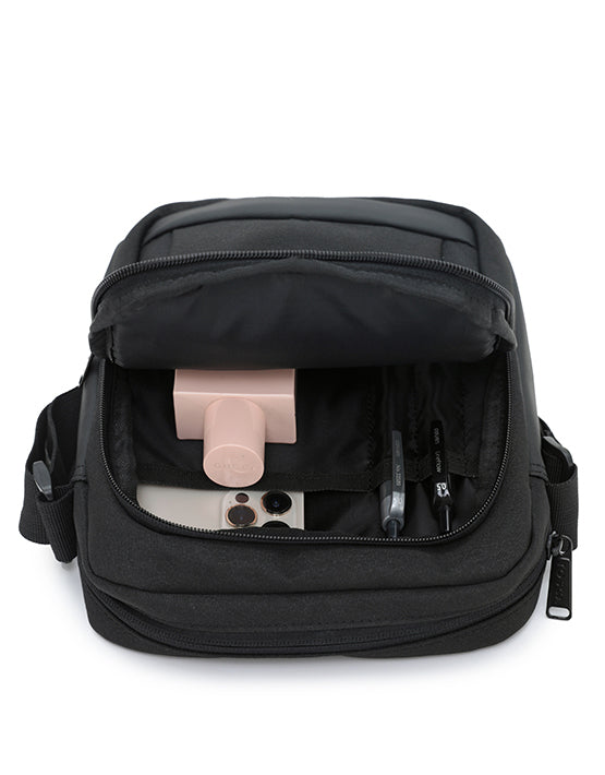 Tosca TCA943 Black Shoulder Bag for Women - Stylish & Lightweight Crossbody Purse for Work, Travel & Everyday Use