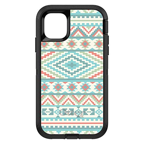 Blue Orange White Tribal Print On Black Case