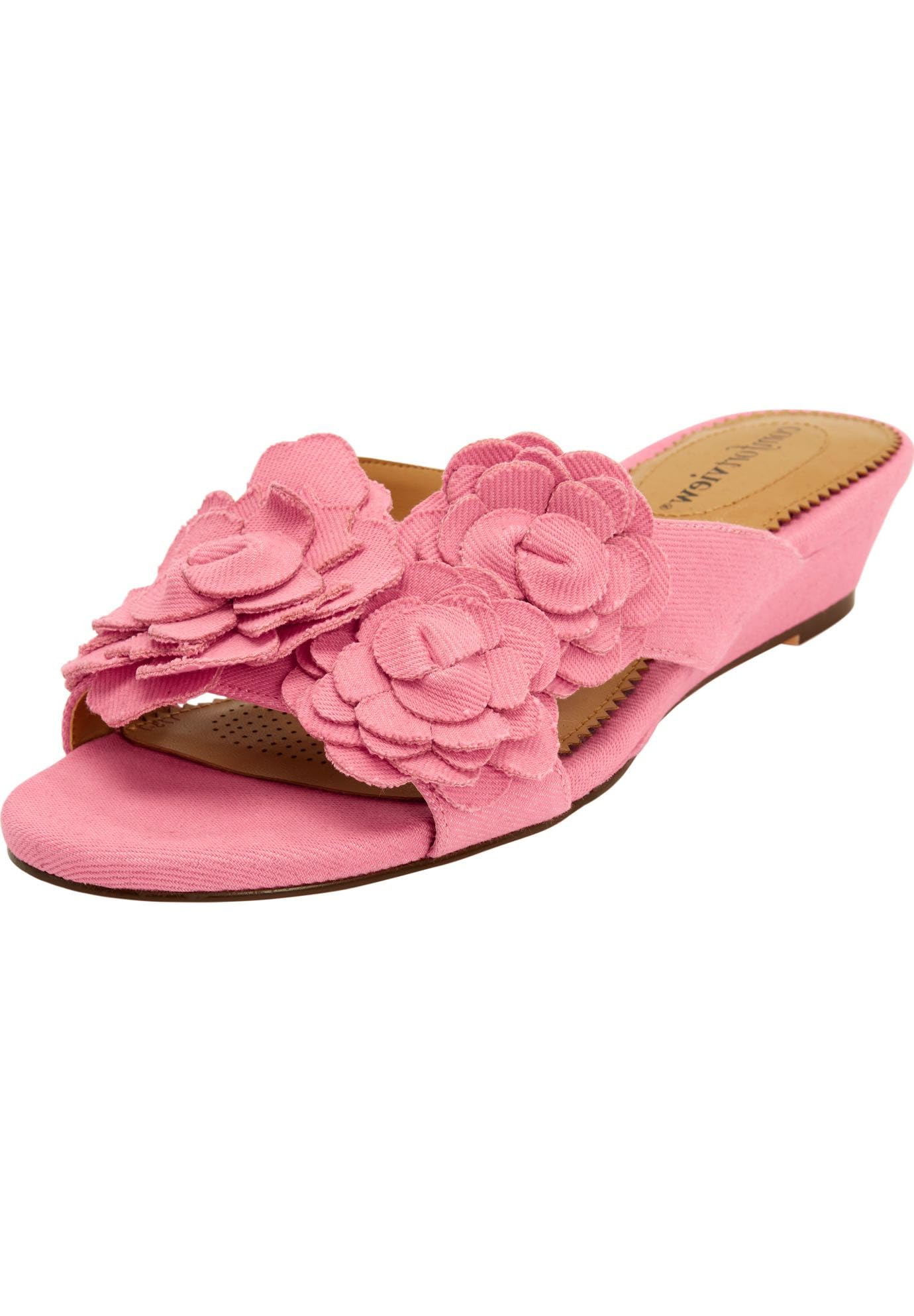 Comfortview Women's Wide Width The Carmen Mule - Slip-On House Shoes for Relaxing at Home & Indoor Comfort