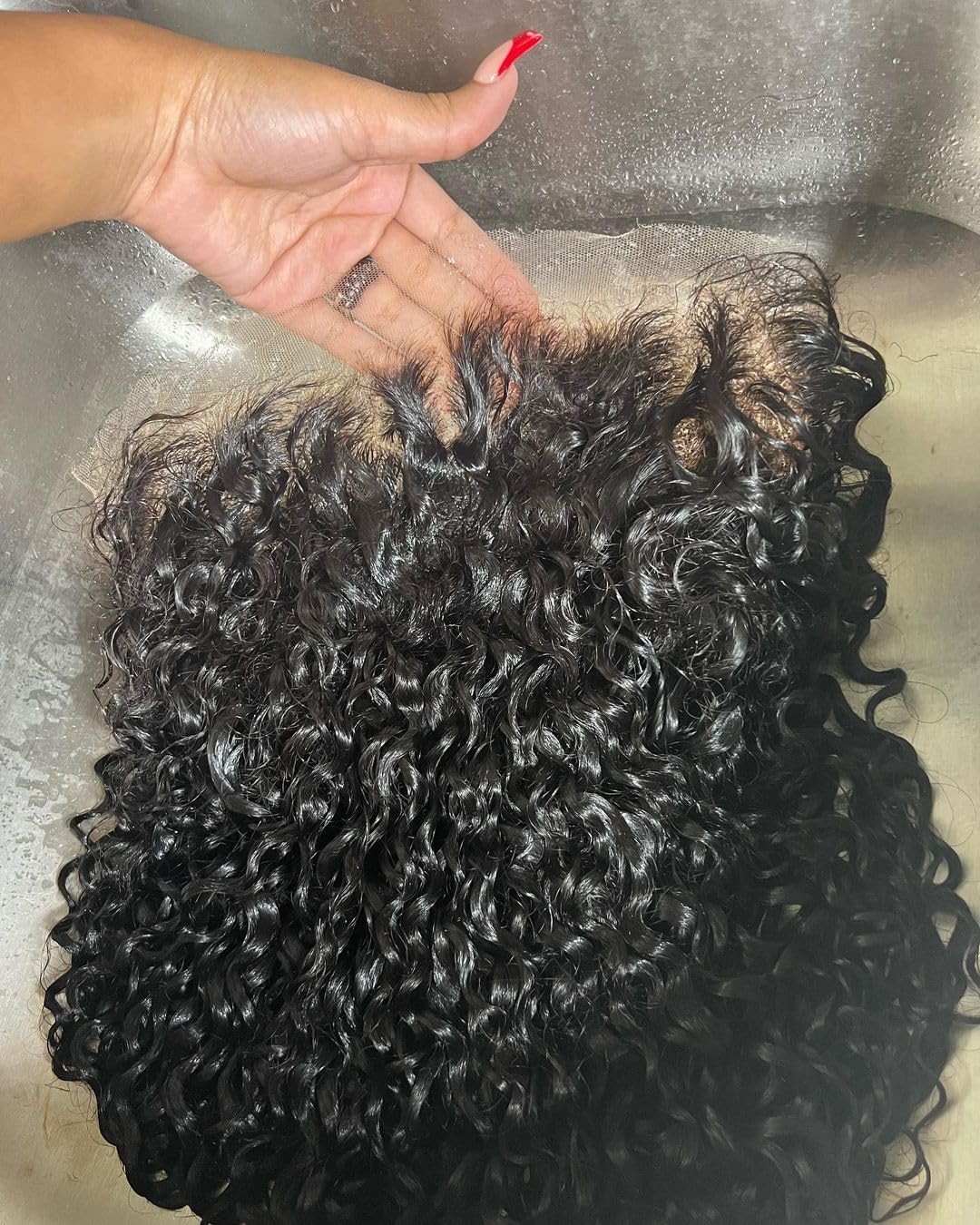 MEODI Deep Curly 13x4 HD Lace Frontal - Invisible Pre-Plucked Human Hair 20 Inch for Natural Look | Blends with All Skin Tones | Perfect for Daily Wear, Parties & Special Occasions