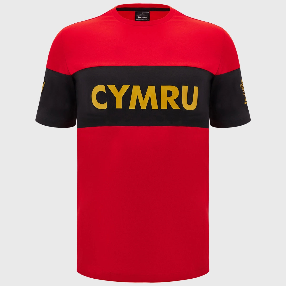 Wales Rugby Kids Cotton T-Shirt - Red Macron Jersey for Boys & Girls - Perfect for Rugby Games, School, and Casual Wear