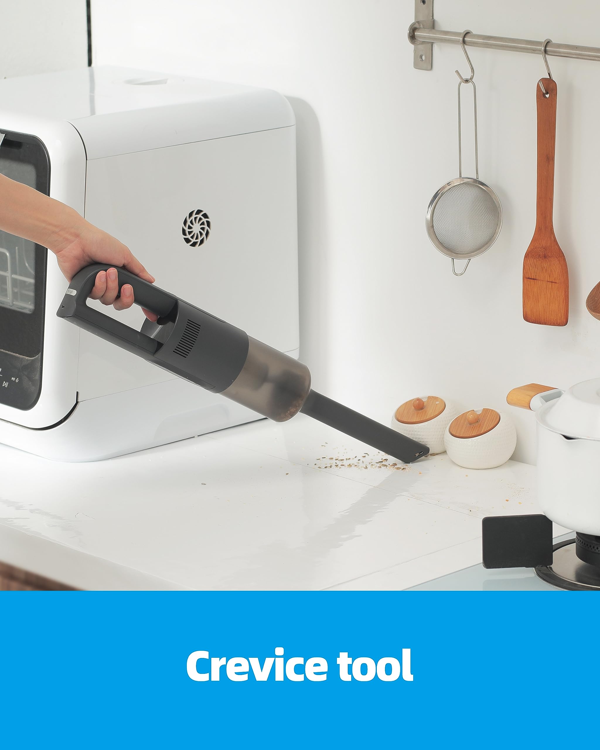 Brigii Cordless Pet Hair Vacuum Cleaner - 14KPa Powerful Suction, Anti-Tangle Brush Tool, Brushless DC Motor, Triple Filtration System | USB-C Rechargeable, Wall Mountable H5 | Perfect for Stairs, Furniture & Car Pet Hair Removal