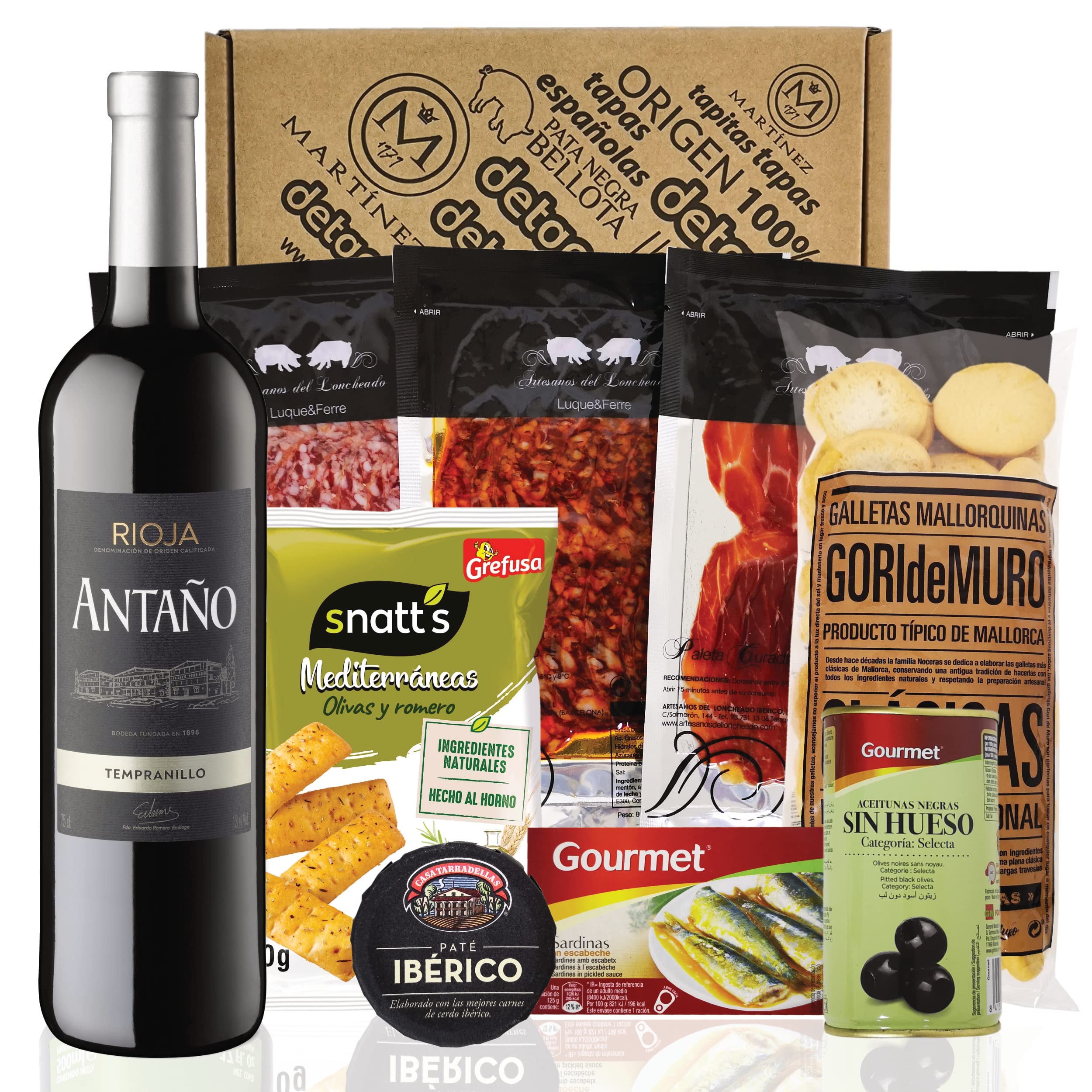 Spanish Tapas Gift Box for Two - Authentic Spain Gourmet Food Gift Set for Men & Women | Perfect for Date Night, Dinner Parties & Spain Lovers | Fine Spanish Delicacies & Specialties