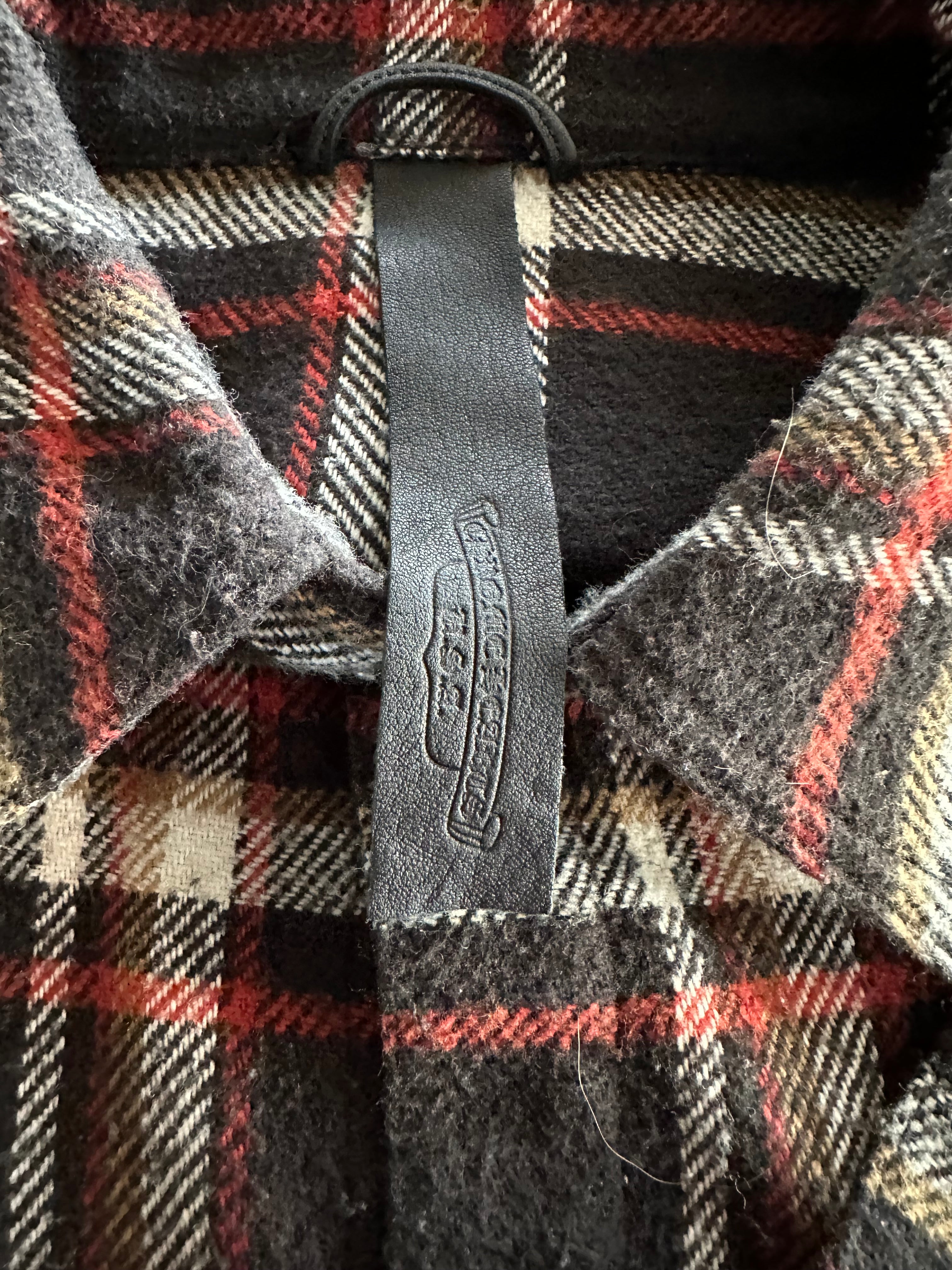 Chrome Hearts Black Plaid Flannel Jacket for Men - Stylish Overshirt with Premium Cotton - Perfect for Casual Wear, Street Fashion & Layering Outfits