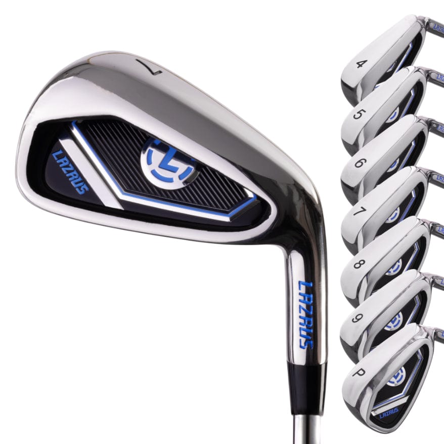 Lazrus Golf 13-Piece Complete Set with Driver, 3 Wedges, Irons (4-PW), Putter & Stand Bag (Optional) - Perfect for Beginners & Intermediate Golfers on Course or Driving Range