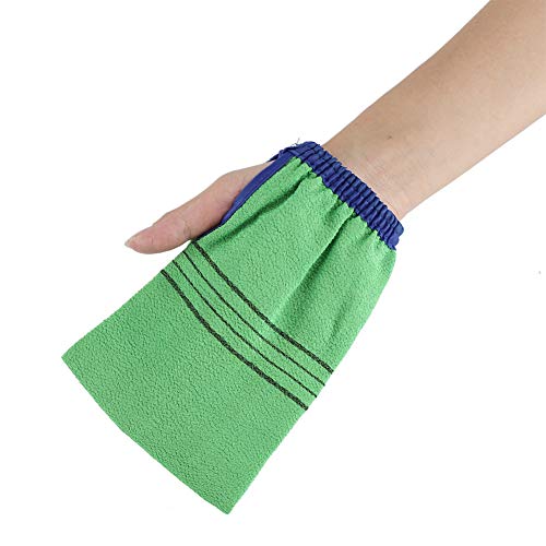 1Pcs Double Sided Exfoliating Bath Towel Body Scrubber Glove - Spa Exfoliator & Dead Skin Remover Mitt for Smooth Skin - Perfect for Shower, Bath & Self-Care Routine
