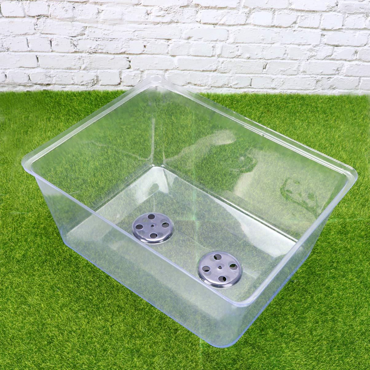 DOITOOL Microgreens Growing Kit - 10 Pack Clear Plastic Seedling Trays with Humidity Domes for Indoor Gardening, Plant Germination, Herb Sprouting - Perfect for Home Hydroponics, Organic Farming & Kitchen Herb Gardens