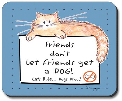 CatFriends Brand Premium Art Plates Mouse Pad - Non-Slip Gaming & Office Desk Mat for Computers, Laptops, and Workstations