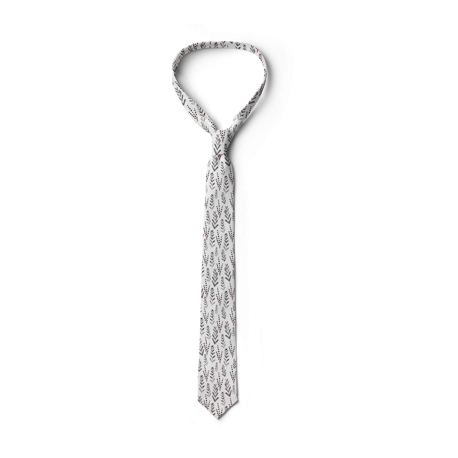 Ambesonne Watercolor Branches Necktie - 3.7