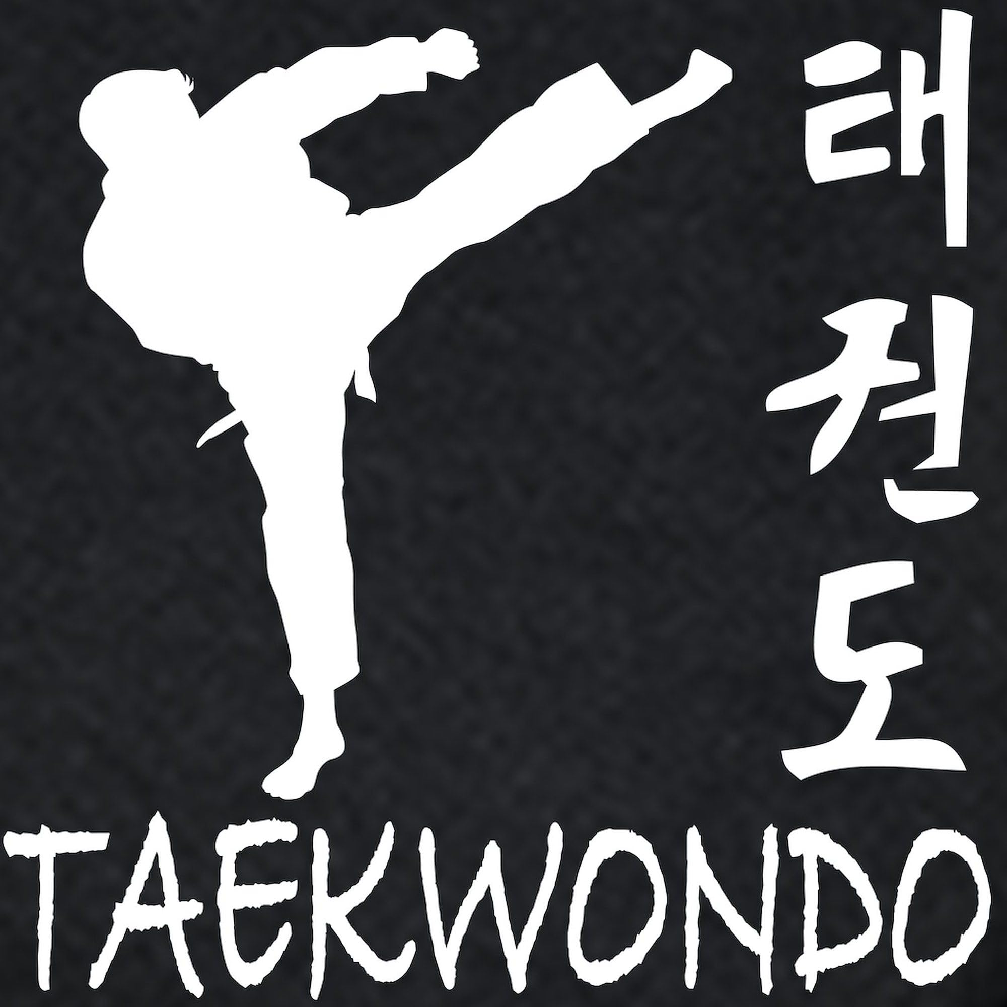 Taekwondo Zip Hoodie for Men - Dark Zip-Up Hooded Sweatshirt | Martial Arts Training & Casual Wear