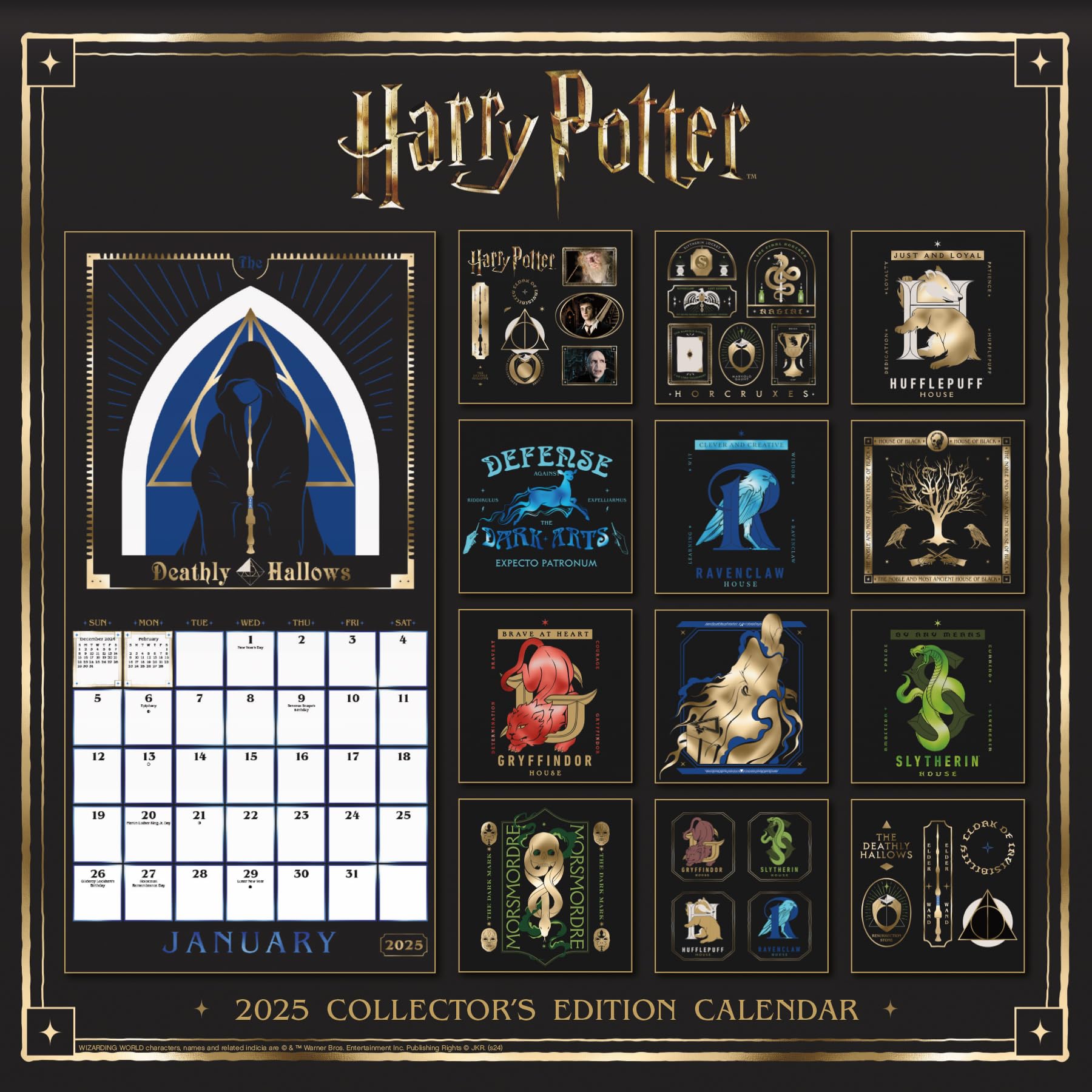 2025 Harry Potter Collector's Edition Wall Calendar - Official Wizarding World Merchandise | Perfect for Home, Office & Classroom Decor | Gift for Potterheads & Fantasy Fans